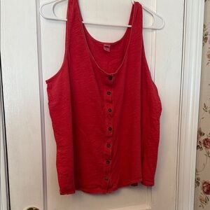 ❤️ Red Button-Down Women's Top Sz XL